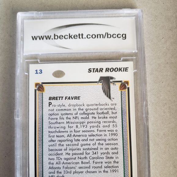 🛑SOLD🛑1991 Upper Deck Rookie Brett Favr - Picture 2 of 4